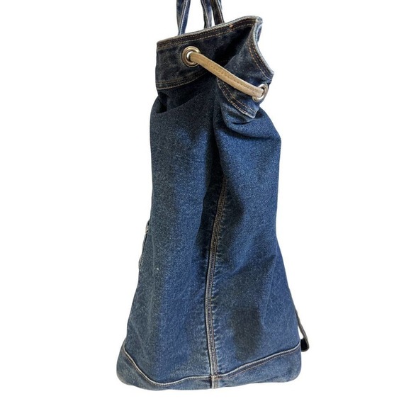 Vtg Ralph Lauren Polo US Flag Denim Duffle Bag X Large - Picture 7 of 7